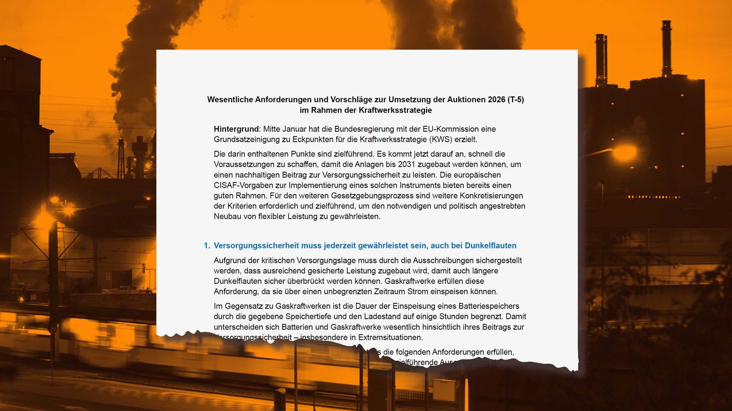 Symbolbild zum Thema Backup-Kraftwerke, Gaskonzerne und Lobbyismus im Bundeswirtschaftsministerium.